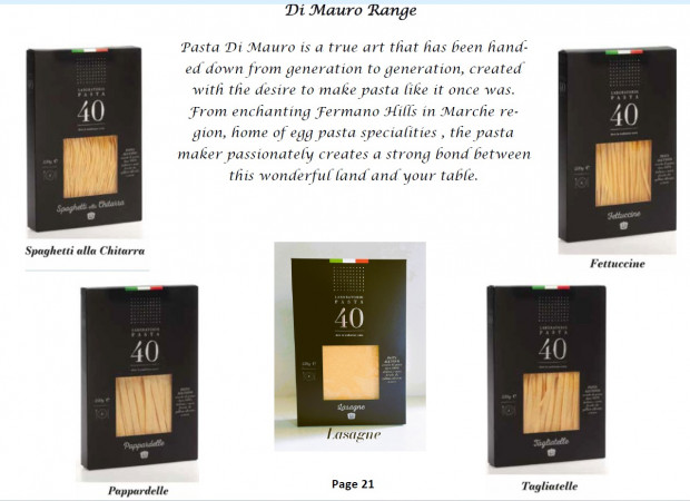 NEW PASTA SHAPES FROM DI MAURO'40