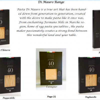 NEW PASTA SHAPES FROM DI MAURO'40