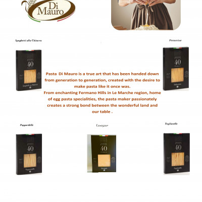 NEW PASTA SHAPES FROM DI MAURO'40