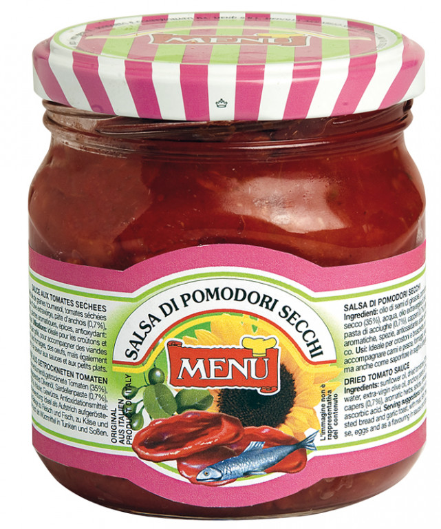 Menu BU7 Salsa Pomodori Secchi 6x420g Jars *OD*