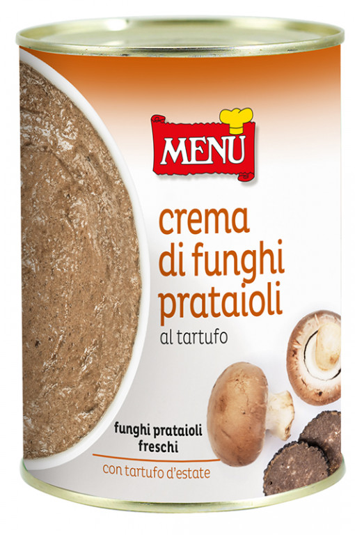 Menu E50K Crema Funghi Prataioli Tartufo 12x400g Tins