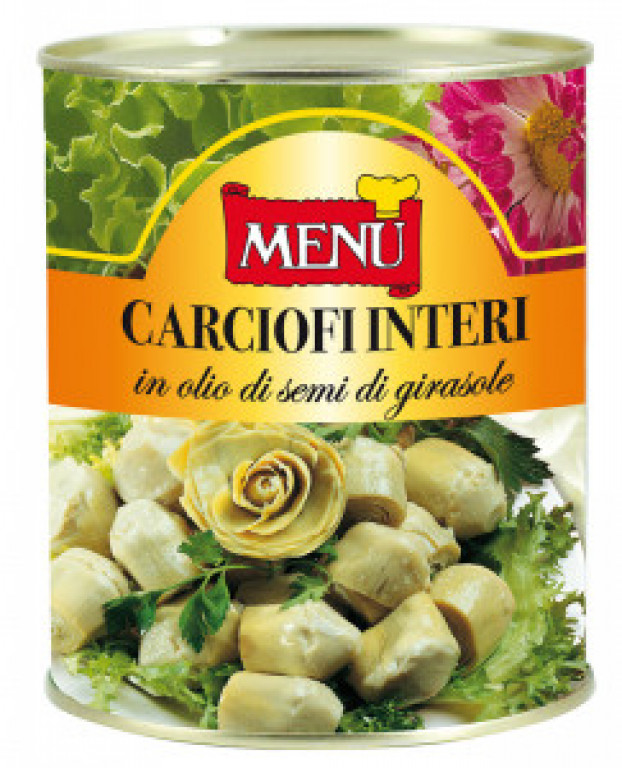 Menu HG1X Whole Artichokes in Sunflower Oil 6x780gr Tins