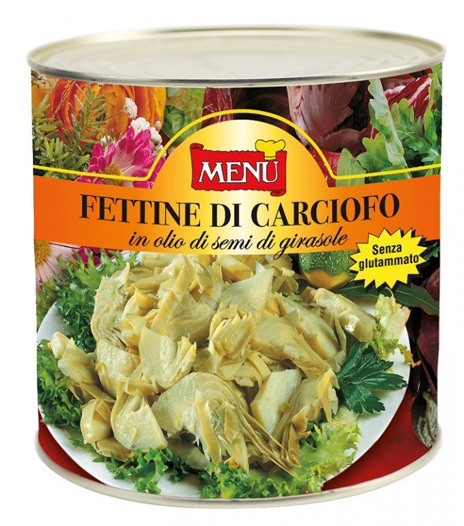 Menu HT8 Fettine Carciofo Olio (Slices) 3x2.4kg Tins