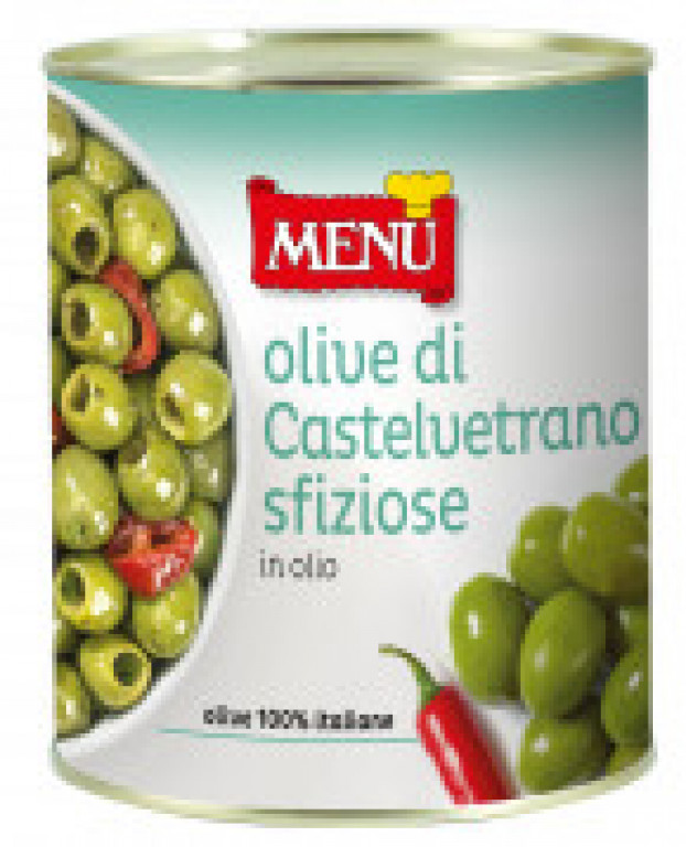 Menu KO1X Olive Castelvetrano Sfiziose 6x760g Tins