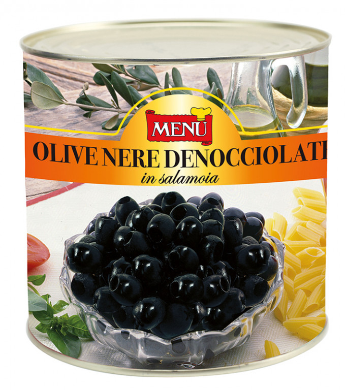 Menu UJ3 Olive Nere Denocciolate 6x2400g Tins