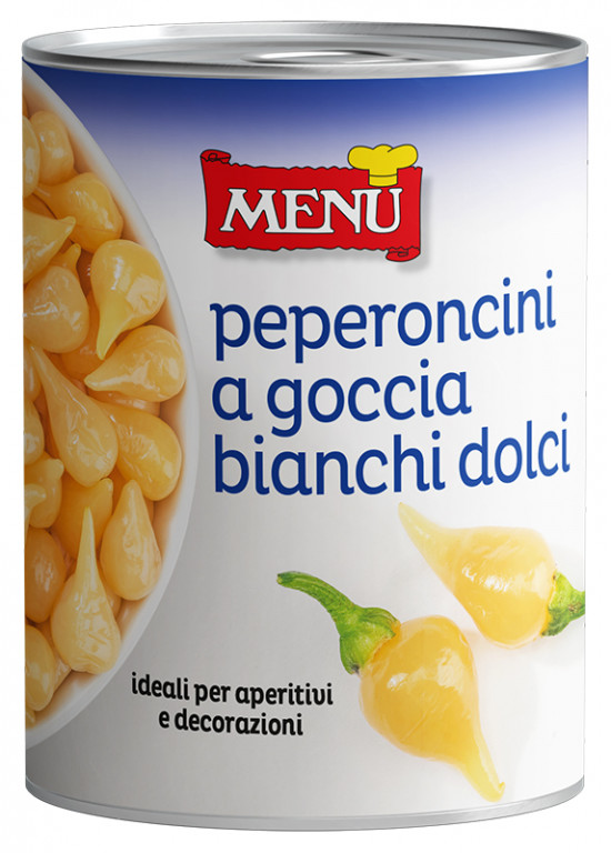 Menu W80X Peperoncini a Goccia Bianco Dolci 6x400g Tins