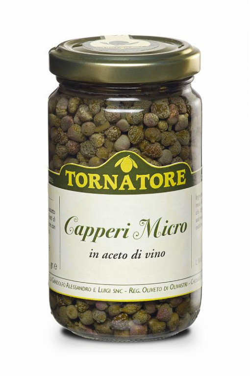 Tornatore 130 Small Capers In Wine Vinegar 12x95g Jars